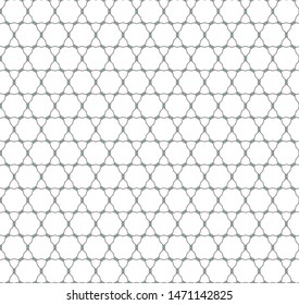 Seamless vector pattern in geometric ornamental style