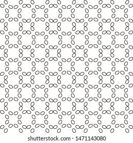 Seamless vector pattern in geometric ornamental style