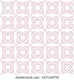 Seamless vector pattern in geometric ornamental style