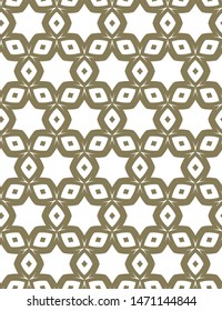 Seamless vector pattern in geometric ornamental style