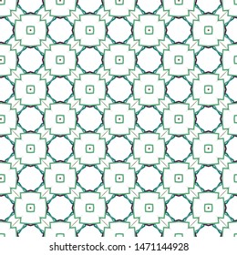 Seamless vector pattern in geometric ornamental style