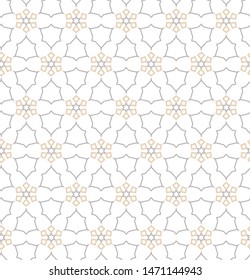 Seamless vector pattern in geometric ornamental style
