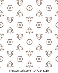 Seamless vector pattern in geometric ornamental style