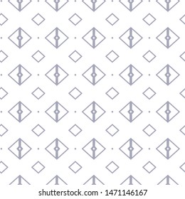 Seamless vector pattern in geometric ornamental style