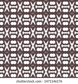 Seamless vector pattern in geometric ornamental style