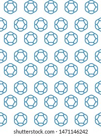 Seamless vector pattern in geometric ornamental style