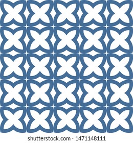 Seamless vector pattern in geometric ornamental style