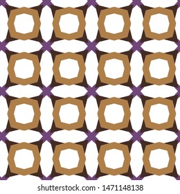 Seamless vector pattern in geometric ornamental style