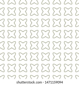 Seamless vector pattern in geometric ornamental style