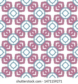 Seamless vector pattern in geometric ornamental style