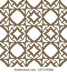 Seamless vector pattern in geometric ornamental style