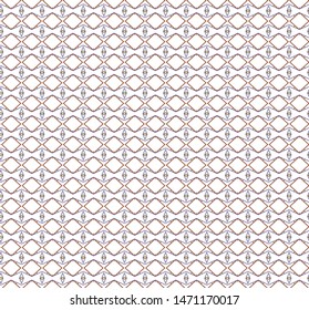 Seamless vector pattern in geometric ornamental style
