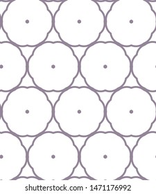 Seamless vector pattern in geometric ornamental style
