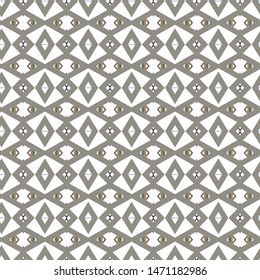 Seamless vector pattern in geometric ornamental style