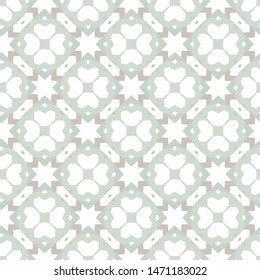 Seamless vector pattern in geometric ornamental style