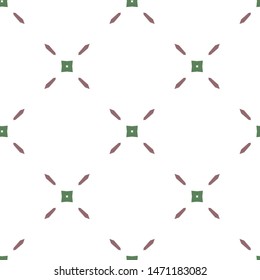 Seamless vector pattern in geometric ornamental style
