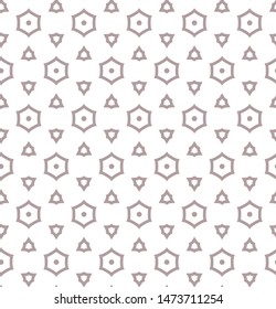 Seamless vector pattern in geometric ornamental style