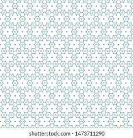 Seamless vector pattern in geometric ornamental style