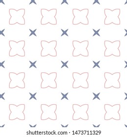 Seamless vector pattern in geometric ornamental style