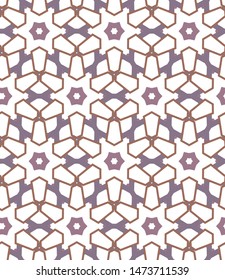 Seamless vector pattern in geometric ornamental style