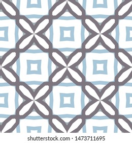 Seamless vector pattern in geometric ornamental style