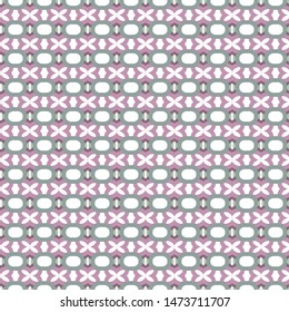 Seamless vector pattern in geometric ornamental style