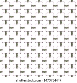 Seamless vector pattern in geometric ornamental style