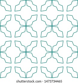 Seamless vector pattern in geometric ornamental style