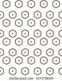 Seamless vector pattern in geometric ornamental style
