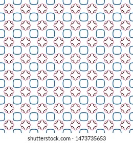 Seamless vector pattern in geometric ornamental style