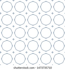 Seamless vector pattern in geometric ornamental style