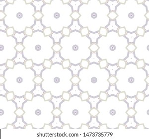 Seamless vector pattern in geometric ornamental style