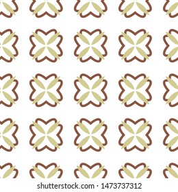 Seamless vector pattern in geometric ornamental style