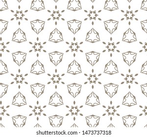 Seamless vector pattern in geometric ornamental style