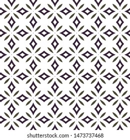 Seamless vector pattern in geometric ornamental style
