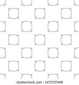 Seamless vector pattern in geometric ornamental style