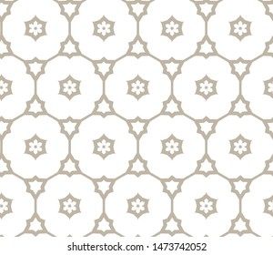 Seamless vector pattern in geometric ornamental style