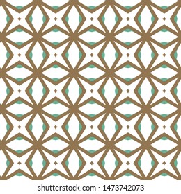 Seamless vector pattern in geometric ornamental style