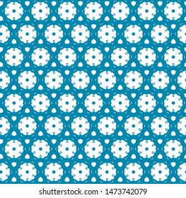Seamless vector pattern in geometric ornamental style
