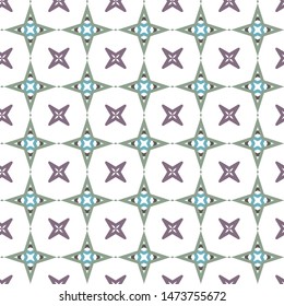 Seamless vector pattern in geometric ornamental style