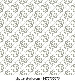 Seamless vector pattern in geometric ornamental style