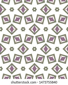 Seamless vector pattern in geometric ornamental style