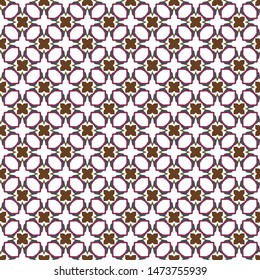 Seamless vector pattern in geometric ornamental style