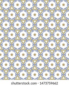 Seamless vector pattern in geometric ornamental style
