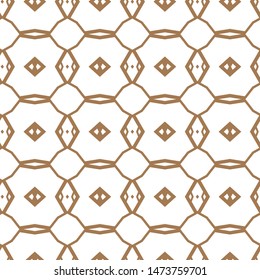 Seamless vector pattern in geometric ornamental style
