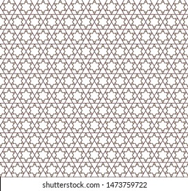 Seamless vector pattern in geometric ornamental style