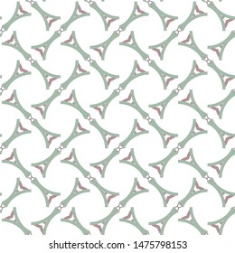 Seamless vector pattern in geometric ornamental style