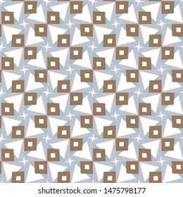 Seamless vector pattern in geometric ornamental style