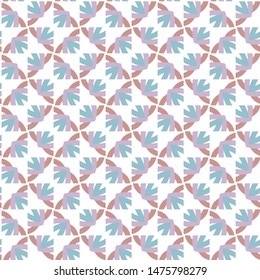 Seamless vector pattern in geometric ornamental style