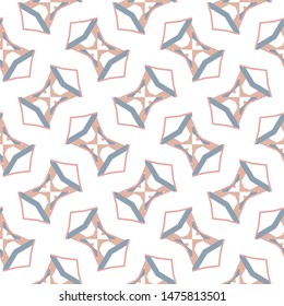 Seamless vector pattern in geometric ornamental style